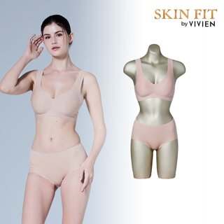 비비안 심리스 와이드 스트랩 브라팬티 2종