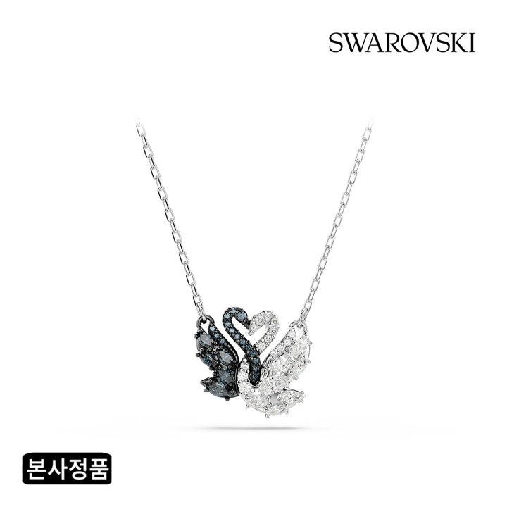 (신세계강남점)[성한빈 착용][본사정품/쇼핑백증정] Swan 블랙 로듐 목걸이 5705721