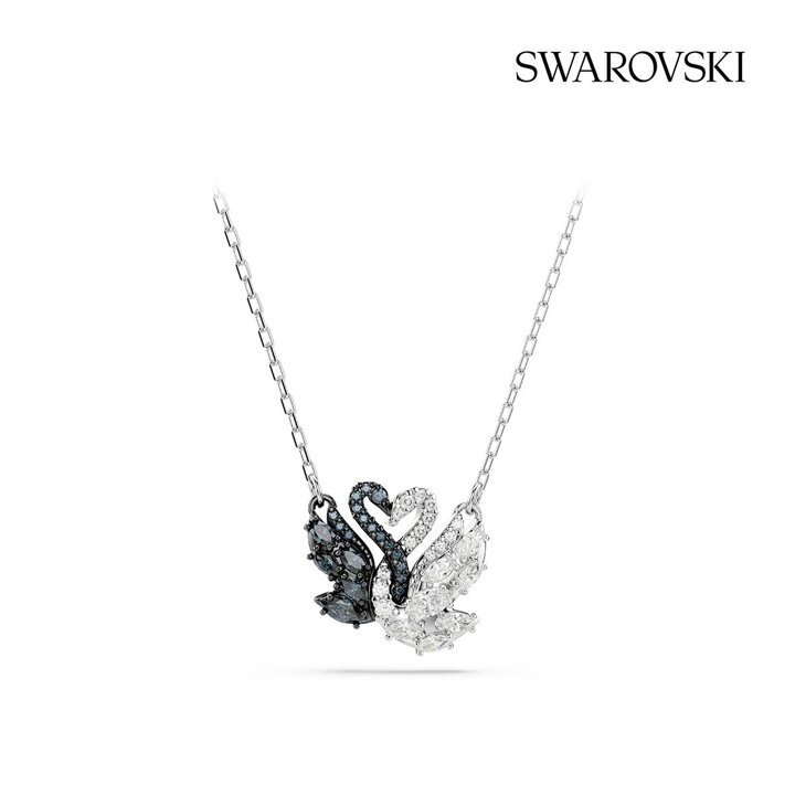 (신세계강남점)[성한빈 착용][본사정품/쇼핑백증정] Swan 블랙 로듐 목걸이 5705721