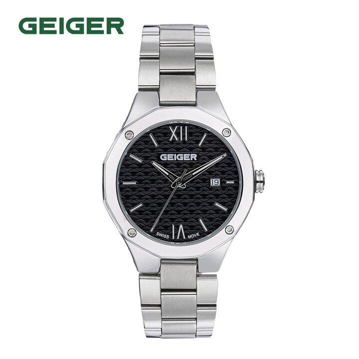 가이거(GEIGER) 남성 도데카돈 메탈 워치 GE8061BS