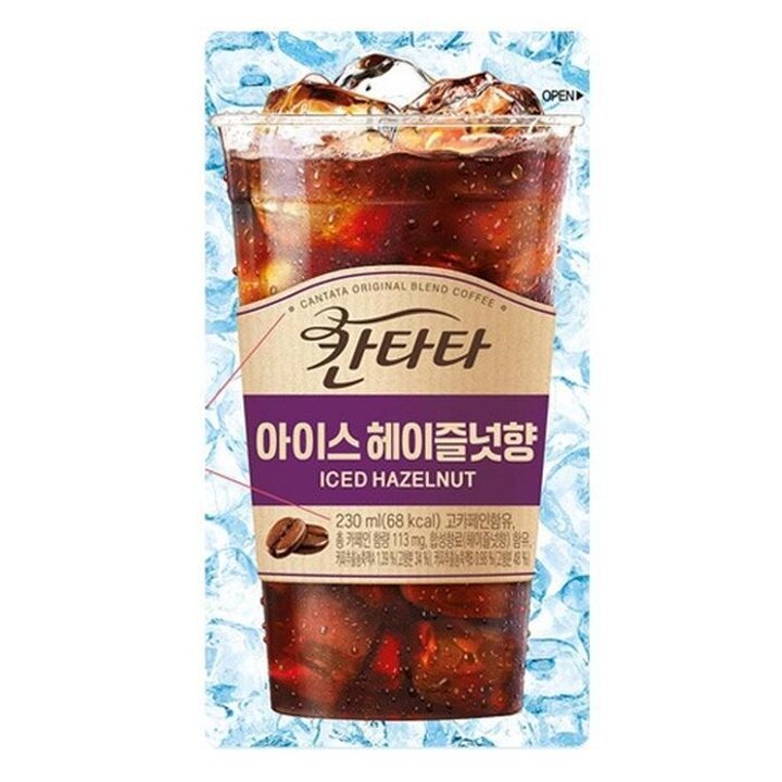 칸타타아이스파우치헤이즐넛향230ml20개
