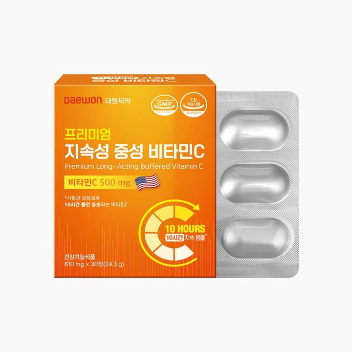 대원제약 프리미엄 지속성 중성 비타민C 1박스 1개월분