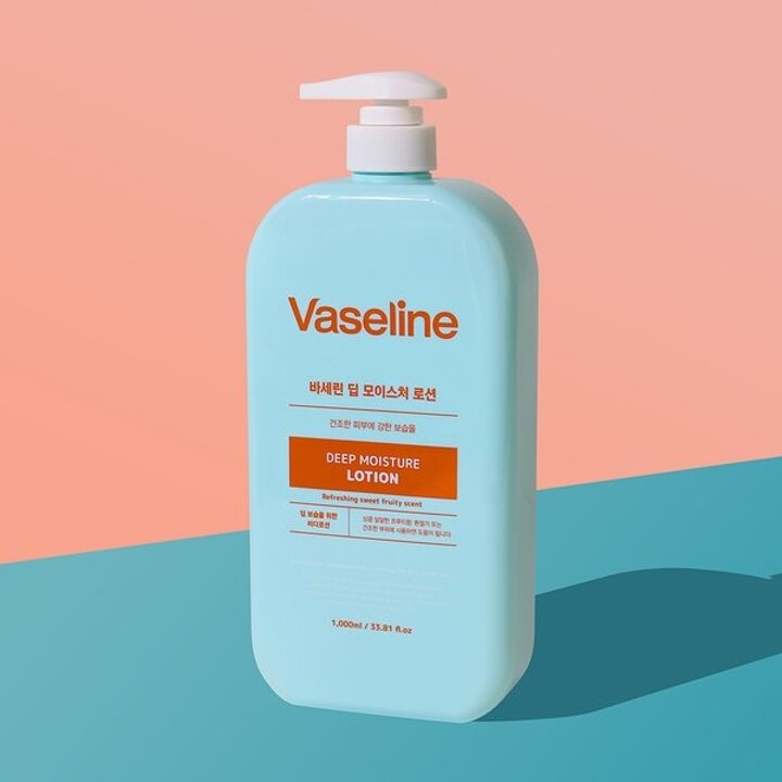 (2개)바세린 딥 모이스처 바디로션 1000ml /대용량 건조한피부용 고보습
