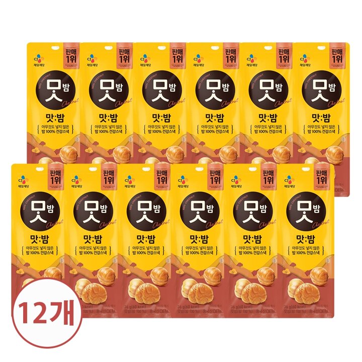 CJ제일제당 맛밤 36g x12개