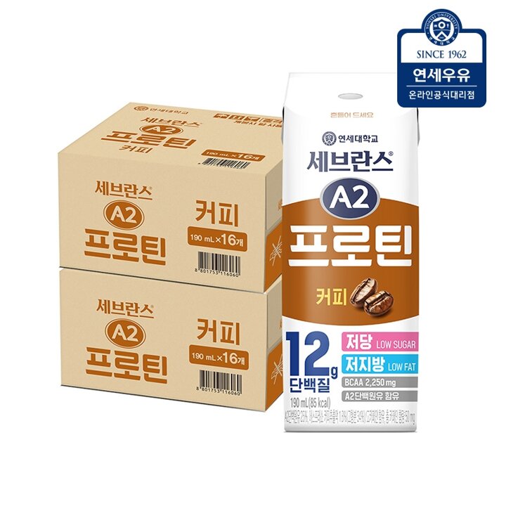 [G] 연세우유 세브란스 A2 프로틴 커피 190ml 32팩