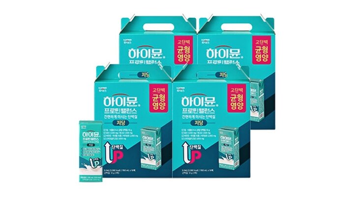 하이뮨 프로틴 밸런스 음료 저당 190ml 64팩