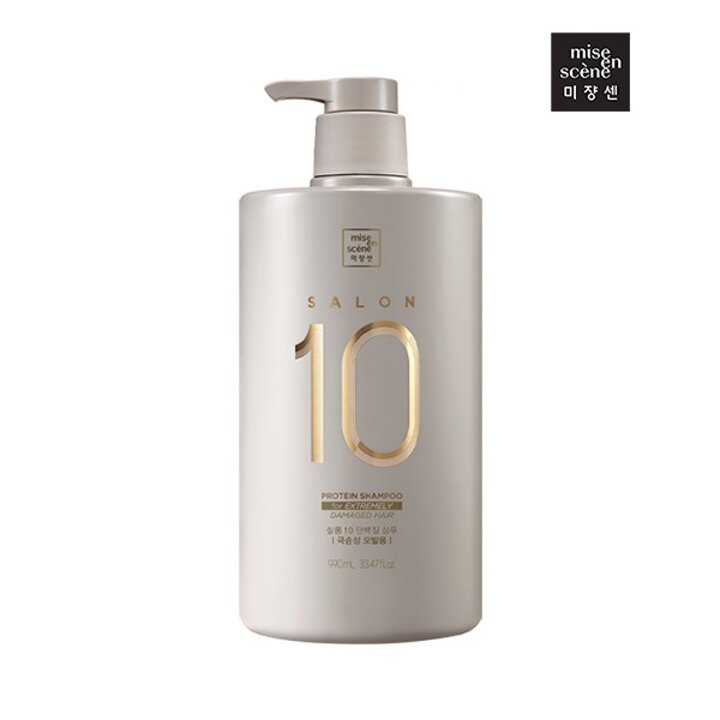 미쟝센 살롱10 단백질 샴푸(극손상) 990ml, 1개