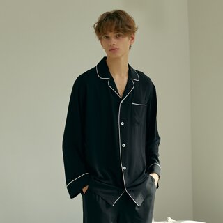 릴렉스 남성 홈웨어 블랙 상의(1pcs)