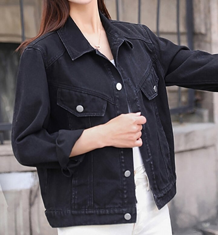 디벨 2color 데님 자켓