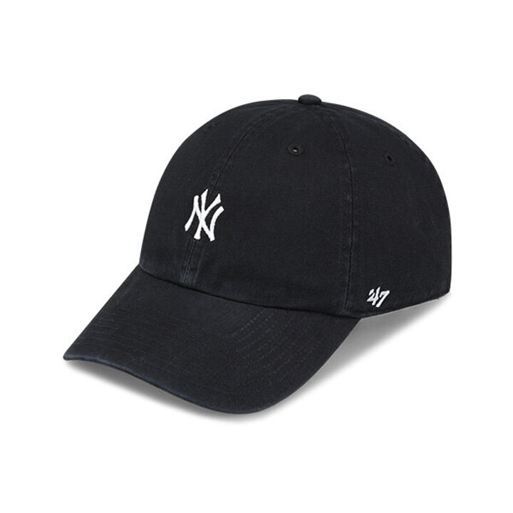 47브랜드 뉴욕 양키스 NY 스몰 로고 MLB 엠엘비 볼캡 야구 모자 블랙 B-BSRNR17GWS-BK