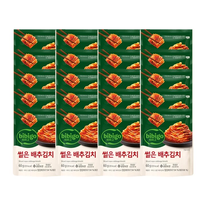 CJ비비고 썰은배추김치 60g x20개