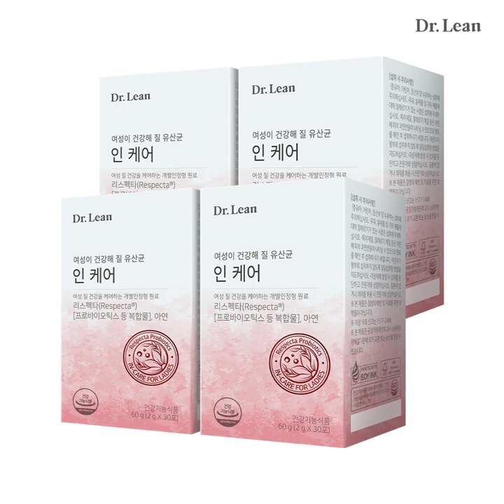 [닥터린] 유해균 억제 질유산균 인케어 x 4박스