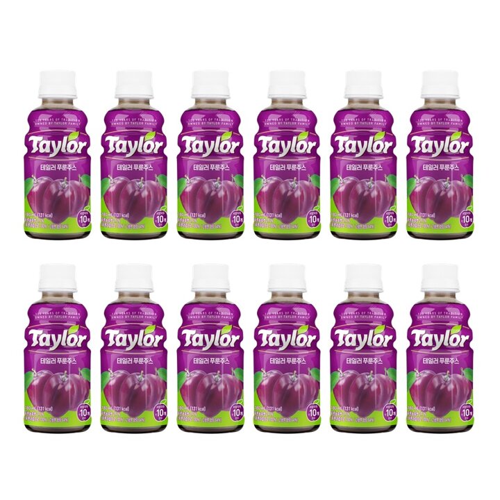 테일러푸룬 공식 푸룬주스 180ml x 12병