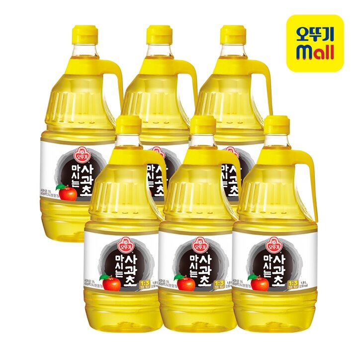 [본사직영] 오뚜기 마시는사과초 1.8L 6개