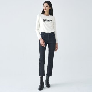 [지센] 에센셜 슬림핏 컬러 데님팬츠 LCPTO271_BK_미판매