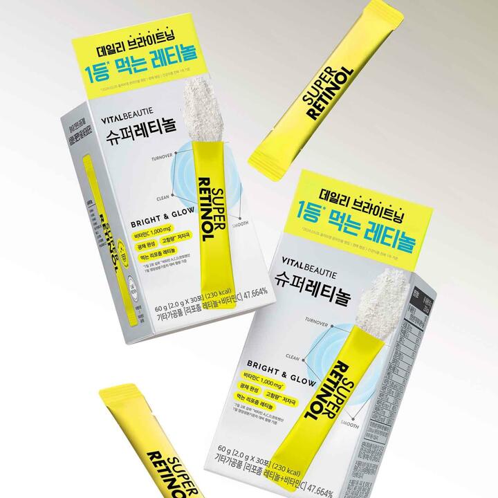 바이탈뷰티 슈퍼레티놀 30포 x 3개입 + 14포 추가증정