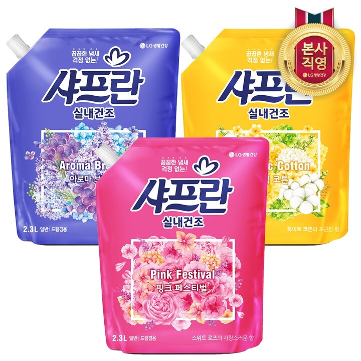 샤프란 실내건조  2.3L x 6개 (3종 택1)