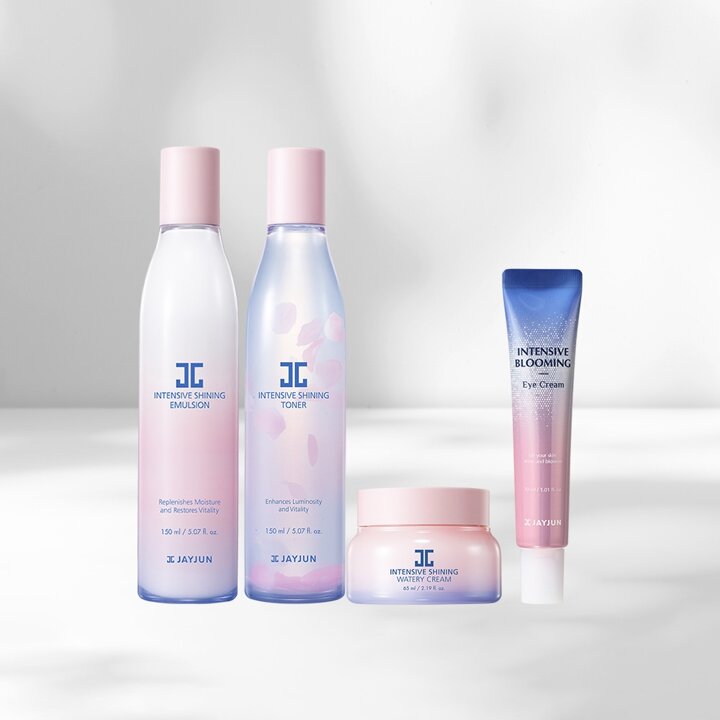 [JAYJUN] 인텐시브 샤이닝 토너 150ml   에멀젼 150ml   워터리 크림 65ml    블루밍 아이 크림 30ml