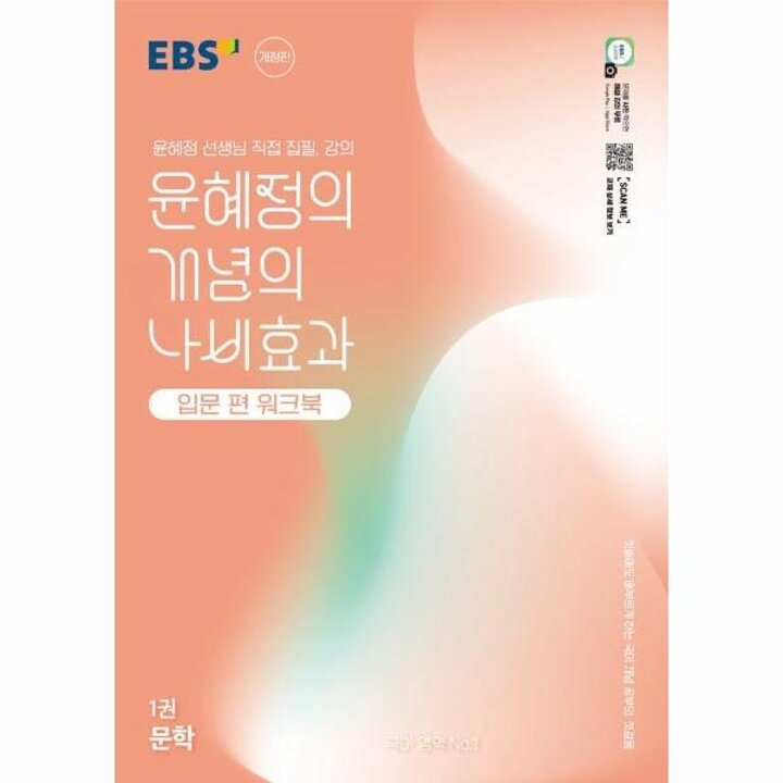 [웅진북센] EBS 윤혜정의 개념의 나비효과 입문 편 워크북 1권 문학 (2025년)