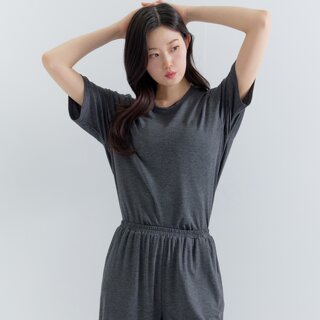 [지센] (2컬러) 에브리 모달 반팔 반바지 셋업 (1PACK) LVTSP403