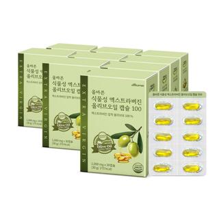 올바른 식물성 엑스트라버진 올리브오일 캡슐 100 30캡슐 9박스 (총 9개월분 270캡슐)