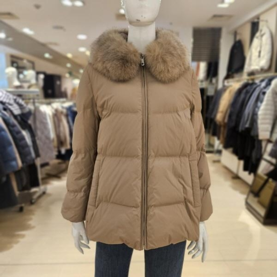 TI4FA03탈착 폭스카라 덕다운 패딩점퍼