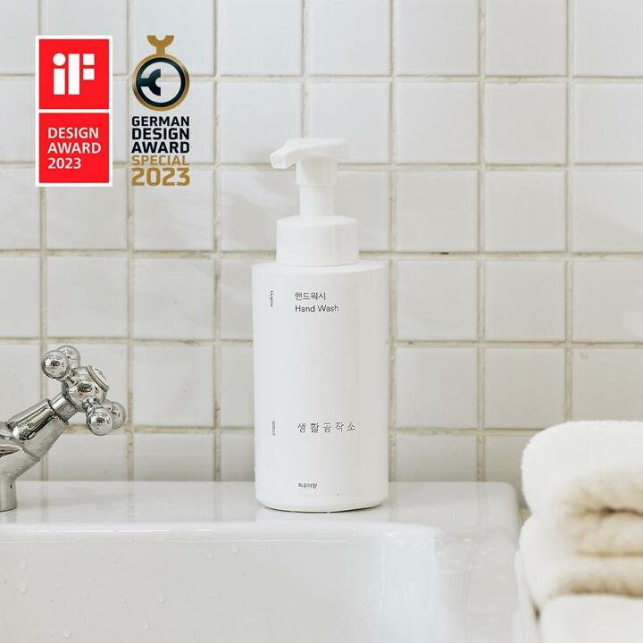 [생활공작소] 핸드워시 손세정제 500ml 2개 / (향 선택) (+리필 200ml 2개 증정)