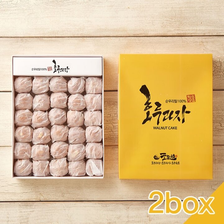 [작심밀도]산지직송 천안호두과자(특 / 팥,콩앙금 혼합 80알) x 2박스 / 선물용 /설선물세트