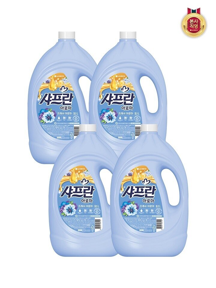 샤프란 아로마 프레쉬 아로마 용기3.1L x 4개