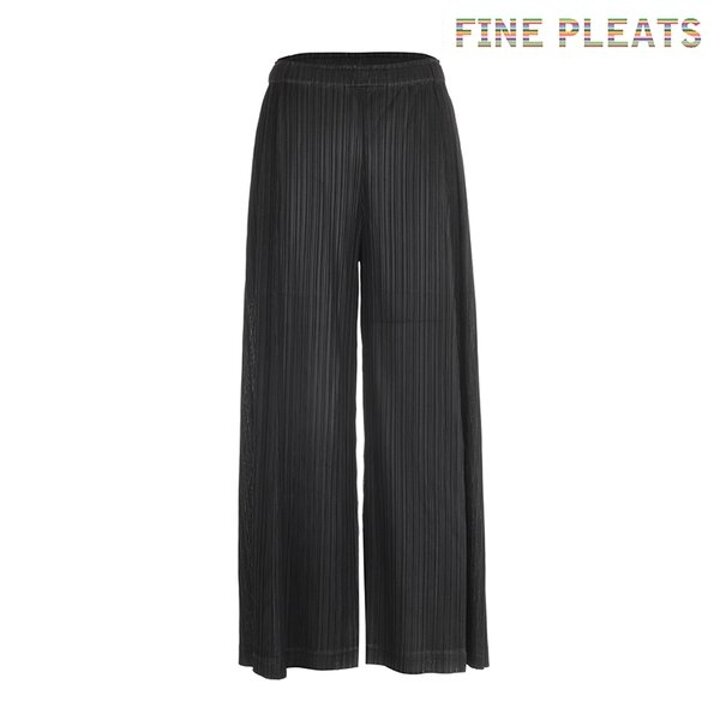 (신세계강남점)[FINE PLEATS] 피네 플리츠 스티치 베이직 팬츠 블랙