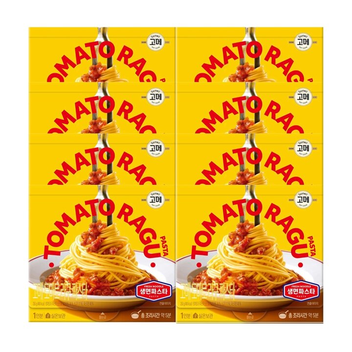 CJ 고메 토마토라구생면파스타 250g x8개