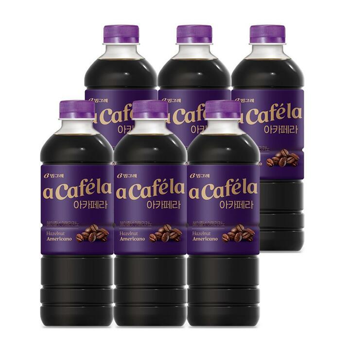[G] 빙그레 아카페라 헤이즐넛 1L 6입