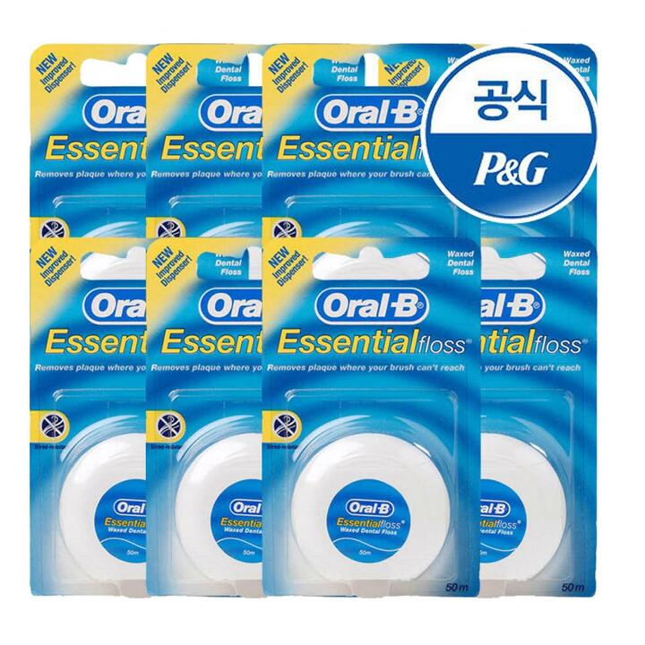 오랄비 치실 왁스 50m 8개