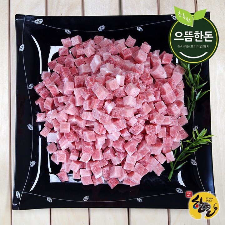 [으뜸한돈] 뒷다리살 카레 짜장 볶음밥용 1.8kg(300gx6팩)