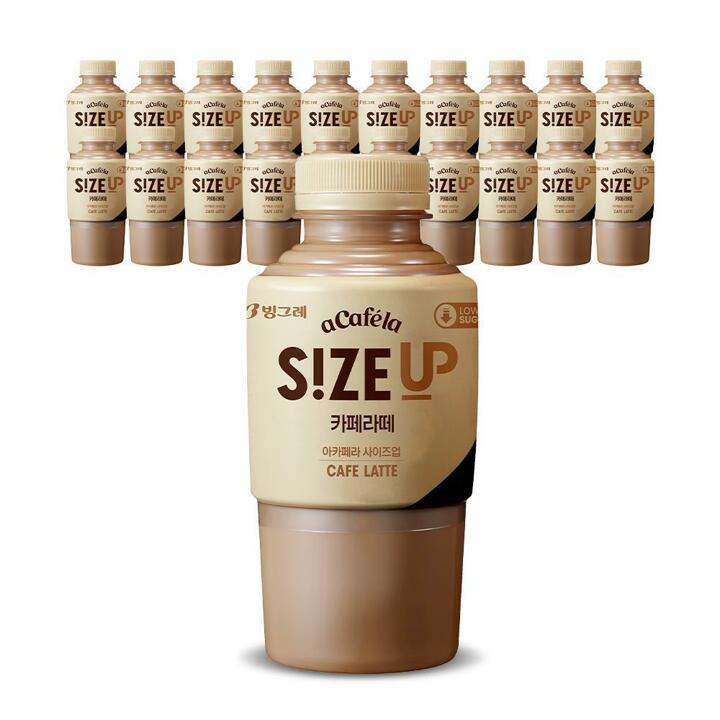빙그레 아카페라 사이즈업 350ml 카페라떼 20입