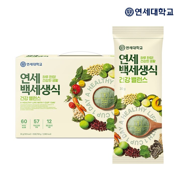 [G]연세우유 연세백세생식 25포 (30g*25포*1박스)