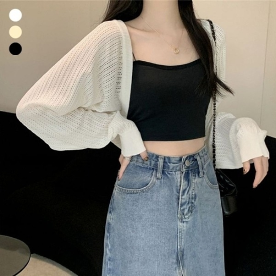 여성 여름 얇은 소재 펀칭 볼레로 URK-32519801328667501