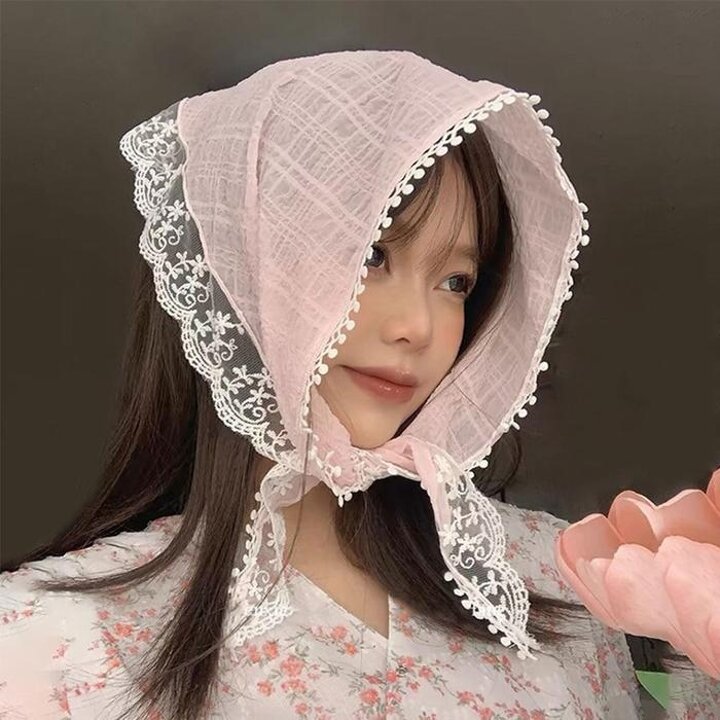 레이스머리두건스카프LM-0682