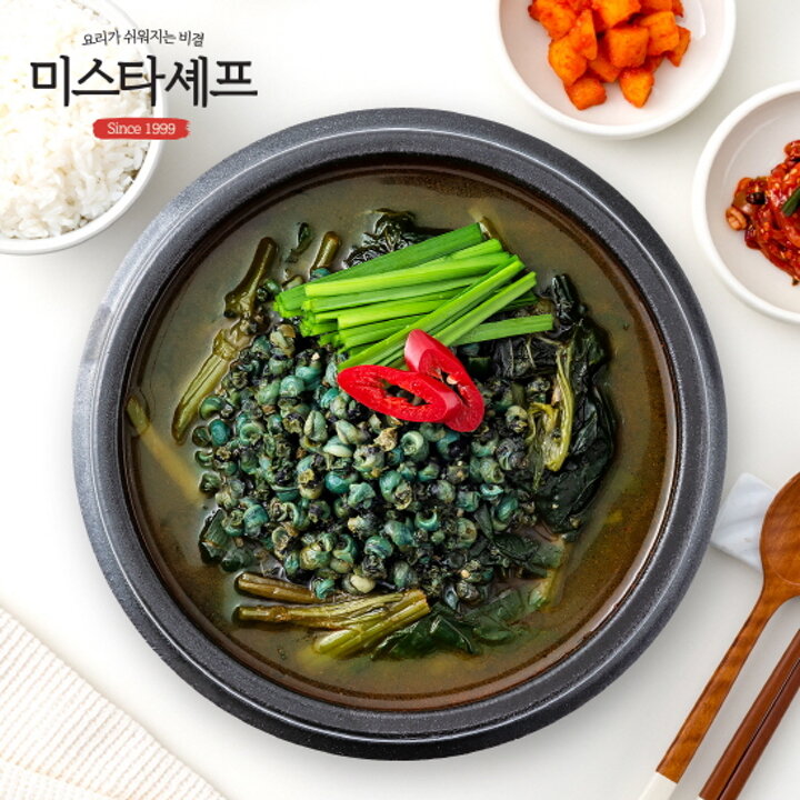 미스타셰프 아욱다슬기해장국 500g 4팩