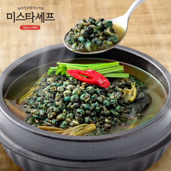 미스타셰프 아욱다슬기해장국 500g 4팩