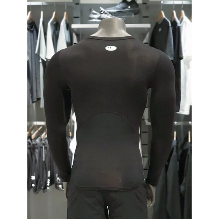 (대전신세계)언더아머 남성 컴프레션 긴팔 티셔츠 HeatGear  아머 스포츠 헬스 운동 1361524 블랙