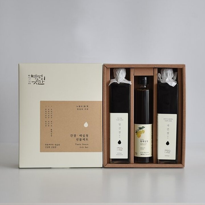 (신세계강남점)부엉이곳간 간장 +매실청 세트