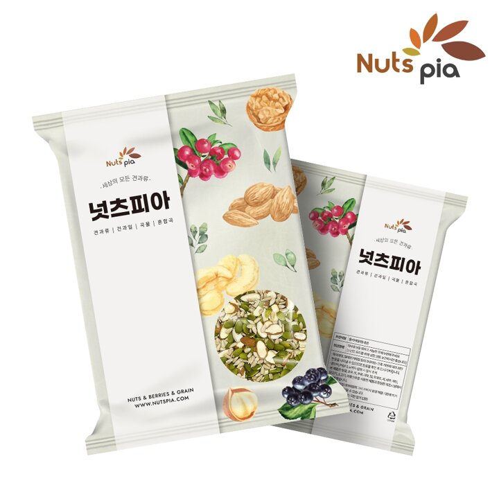 [넛츠피아] 씨드믹스 1kg x 2봉 아몬드슬라이스+호박씨+해바라기씨
