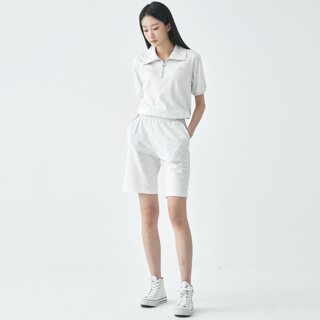 [지센] (2컬러) 에센셜 쿨 와이드핏 밴딩 숏 팬츠 LSPTO378