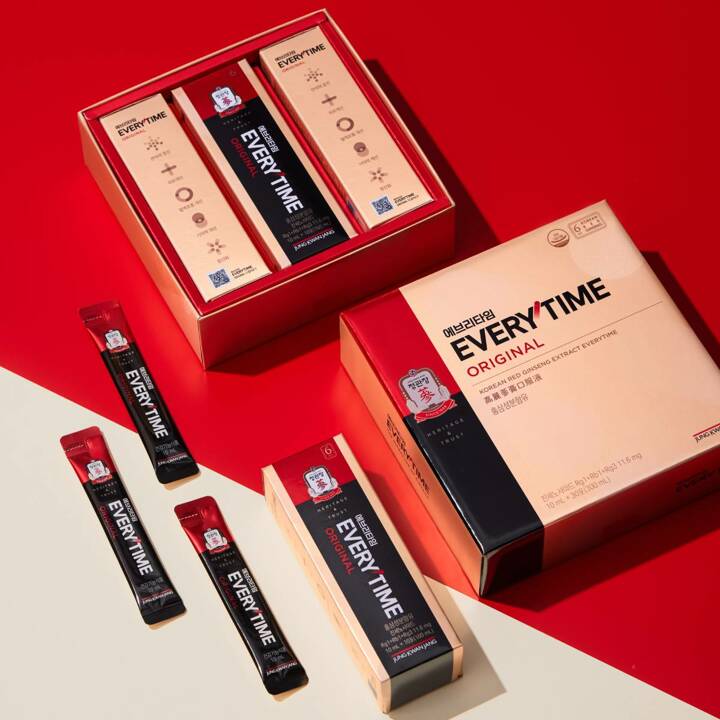 [정관장 본사직영] 에브리타임 오리지널(10ml*30포) x 3세트+쇼핑백