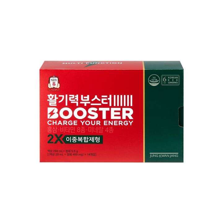 [정관장 본사직영] 활기력 부스터(액상 20ml+정제 400mg)*14병 x 2박스+쇼핑백