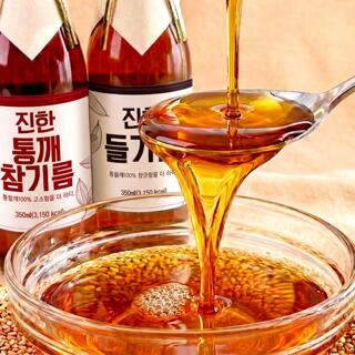 전통 압착 맑은 진한 참기름 350ml X 2병
