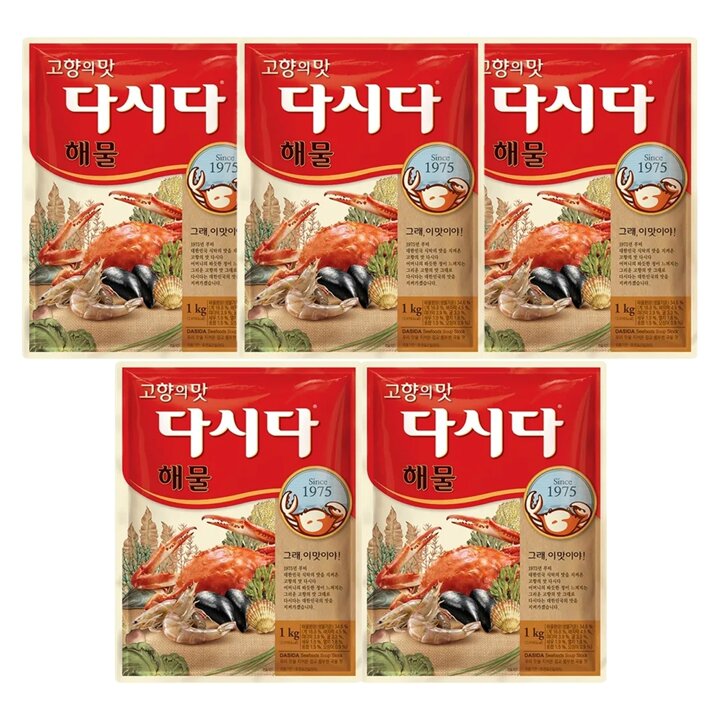 CJ 백설 해물다시다 1kg x5개