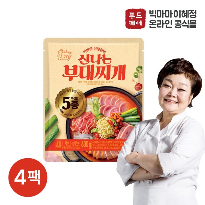 [G]빅마마 이혜정의 신나는 부대찌개 600g 4팩