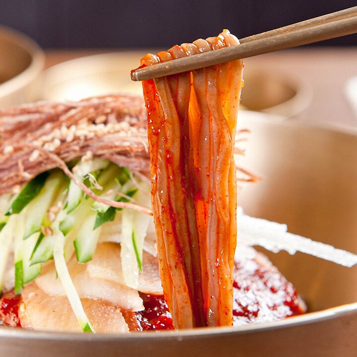 [G]여름별미 새콤달콤 시원한 비빔막국수 5인분 (메밀면5+비빔장5)